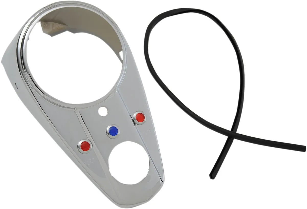 DRAG SPECIALTIES Three-Light Dash Cover krom bild 1 PMMEDIA:77cb4e8e01582836