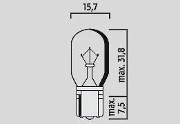 FLOSSER Glödlampor 12V16W T15 W2,1x9,5d 10-pack bild 2 PMMEDIA:79ea47b055e69d9d