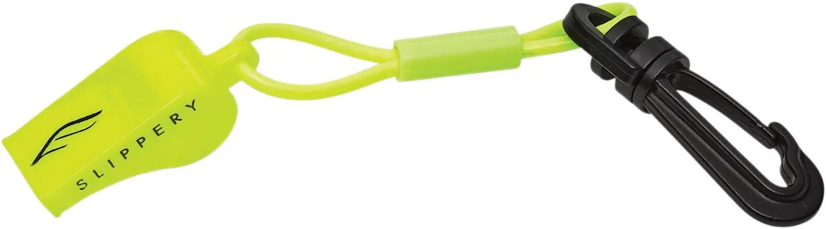 SLIPPERY Visselpipa med Klämma Neon Gul bild 1 PMMEDIA:2bde9970c02de6ec