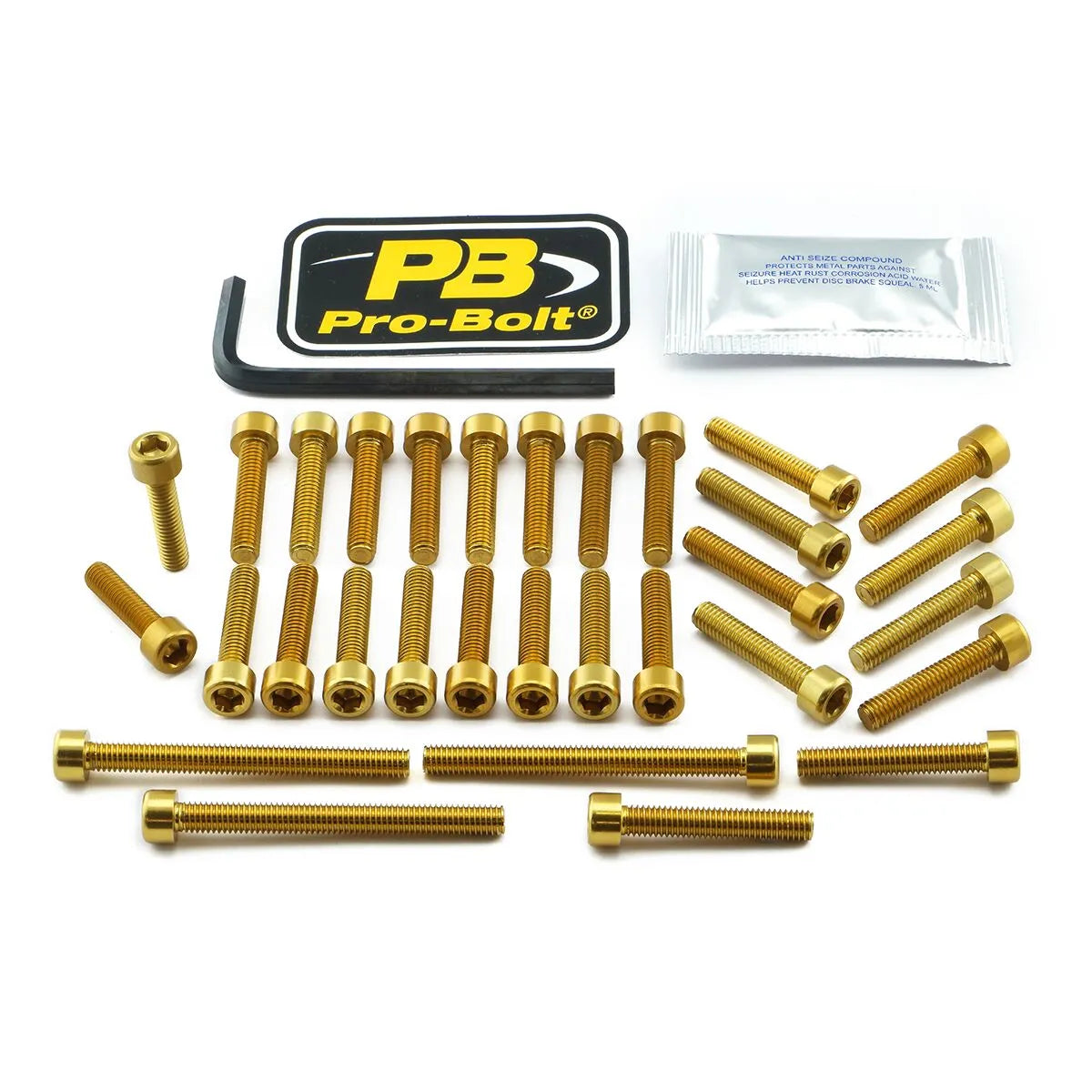 PRO BOLT Aluminium Motorbultkit för Kawasaki, Guld bild 1 PMMEDIA:7f96605a7ffcb275
