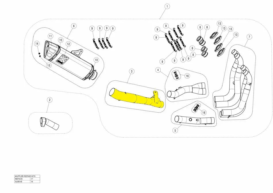 AKRAPOVIC Link Pipe i Rostfritt Stål för Hayabusa bild 1 PMMEDIA:832705b3fb7b000a