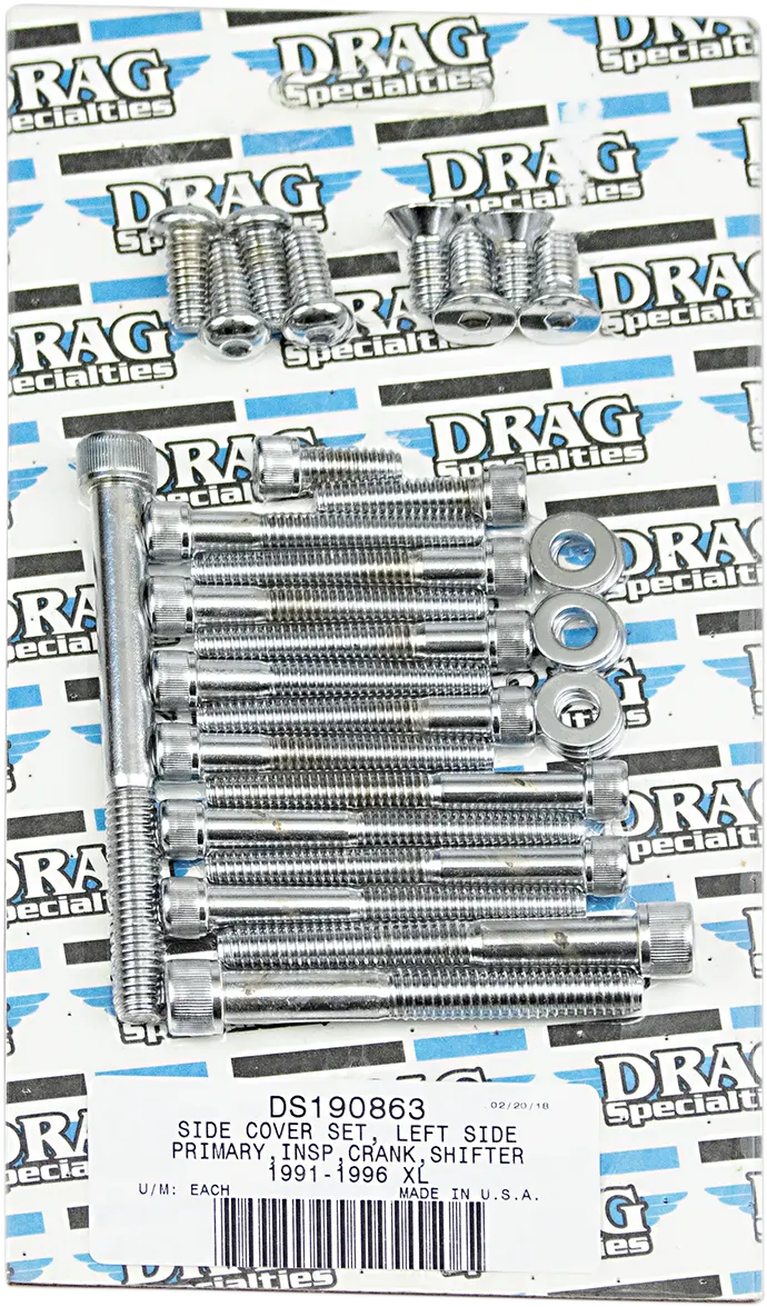 DRAG SPECIALTIES Skruvset vänster primär kåpa 91-03 XL bild 1 PMMEDIA:ef6070344991916b