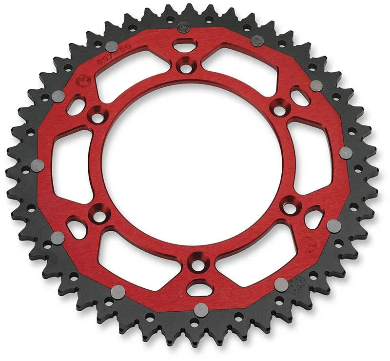 MOOSE OFFROAD HARD-PARTS Dual Rear Sprocket 50T Röd bild 1 PMMEDIA:d1e01430de74d3af