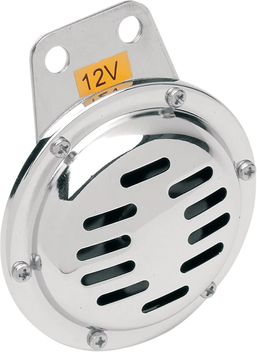 CHRIS PRODUCTS 12V Horn, runt kromat, 3 3/4" bild 1 PMMEDIA:3ceecdddff150e84