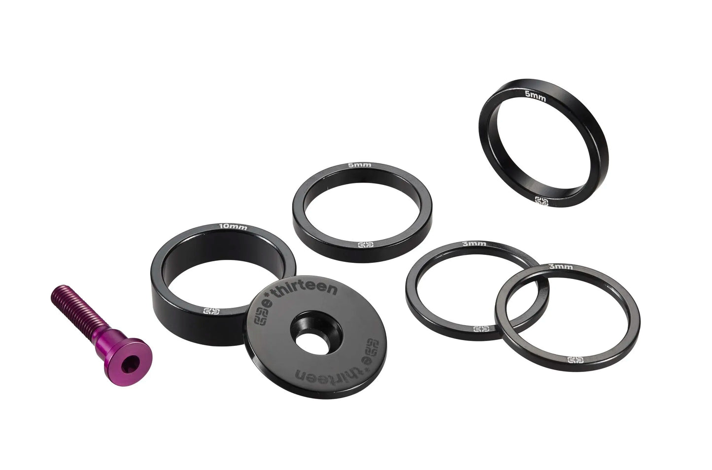 E*THIRTEEN Top Cap & Headset Spacer Kit lila bild 2 PMMEDIA:277600309042e2df