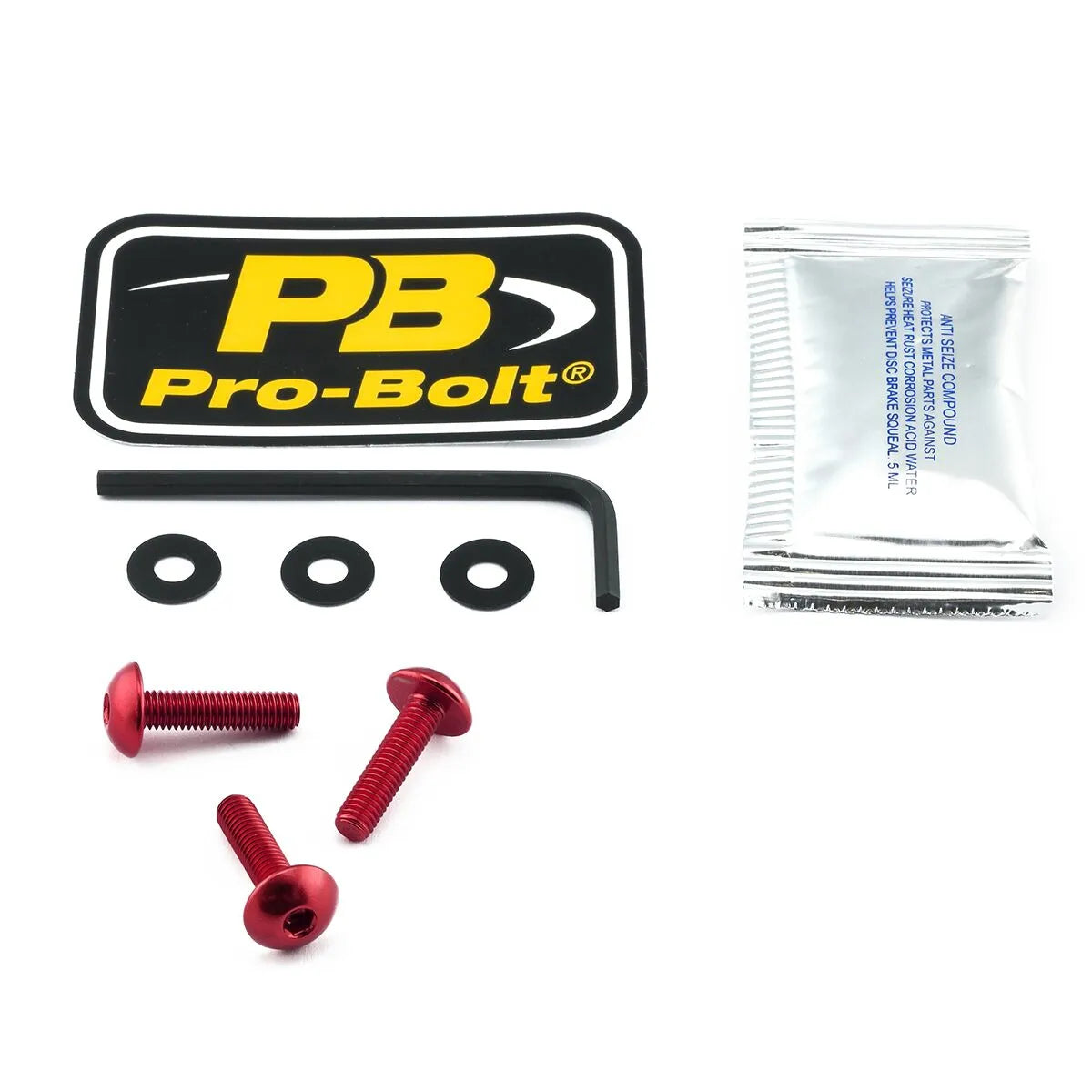 PRO BOLT Aluminium Screen Bolt Kit Röd bild 1 PMMEDIA:2cbb5ed6e5c53cdb