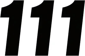 FACTORY EFFEX Number Stickers 6" Svart bild 1 PMMEDIA:d9590ef1d307eb66