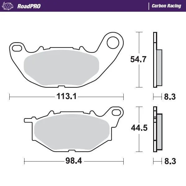 MOTO-MASTER RoadPRO Carbon Racing bromsbelägg bild 1 PMMEDIA:9cbd128e855ac7bb
