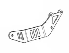 AKRAPOVIC Avgassbultsbeslag i aluminium bild 1 PMMEDIA:1cfbf989791fe0b5