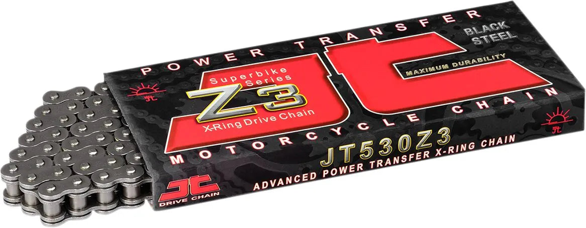 JT CHAINS 520 Z3 Heavy Duty X-Ring Kedja 104 länkar bild 1 PMMEDIA:a9e1d8eeacfef0ce