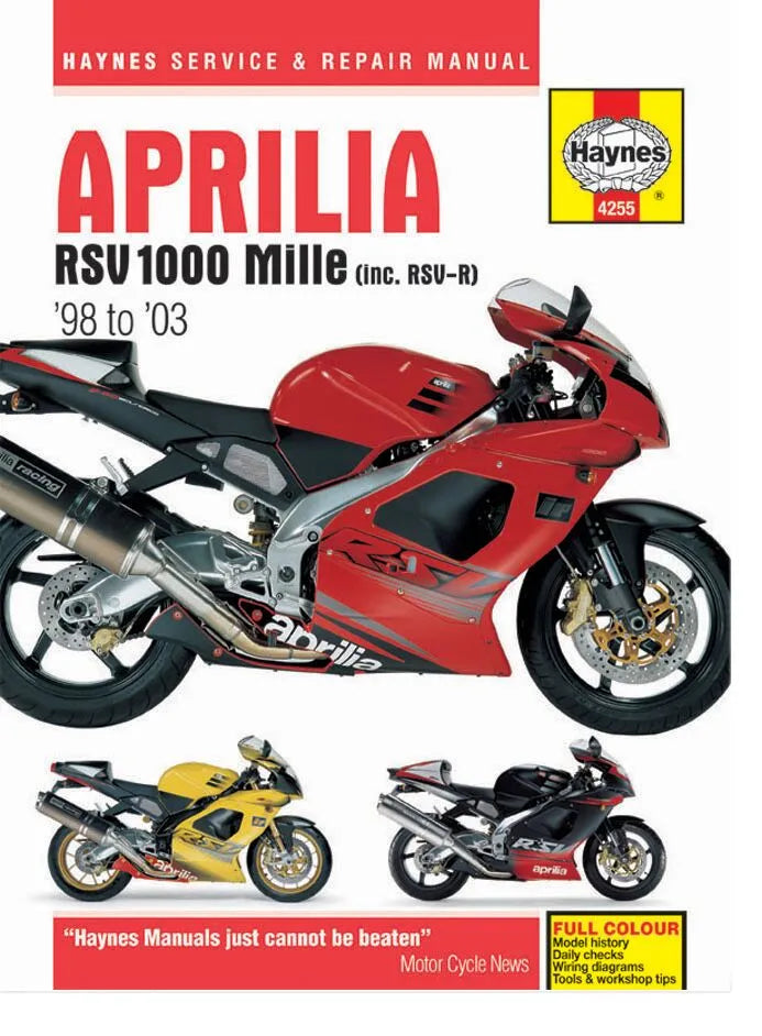 HAYNES Servicehandbok för Aprilia motorcykel bild 1 PMMEDIA:de3ef9e340ea83b9