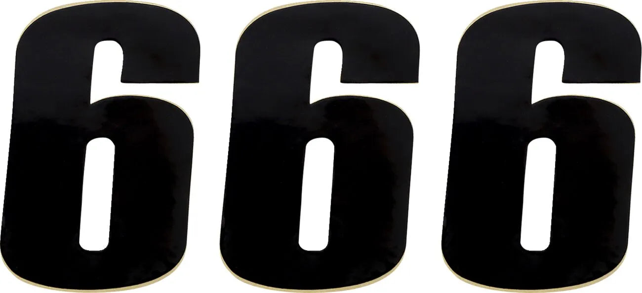 MOOSE OFFROAD HARD-PARTS Vinyl Race Numbers #6 4.5" Svart bild 1 PMMEDIA:443914da0441c9ce
