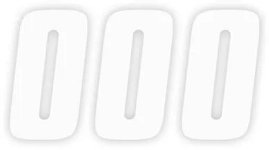 FACTORY EFFEX Number Stickers vit 12 mm bild 1 PMMEDIA:b501444b7527b885
