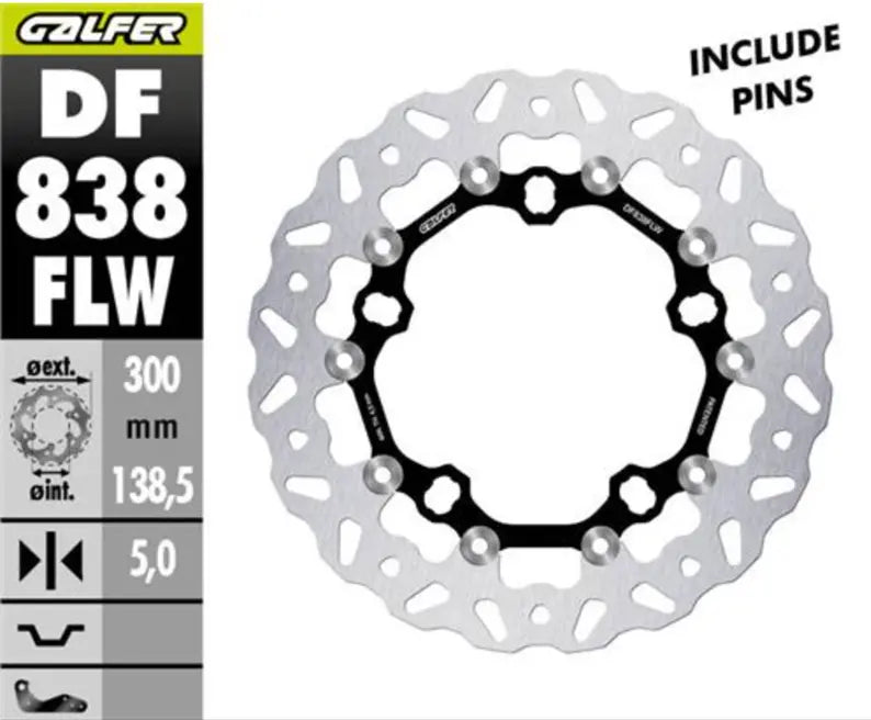GALFER Bromsskiva Floating Wave Fram 300mm Harley Davidson bild 1 PMMEDIA:8a2266cca68677af
