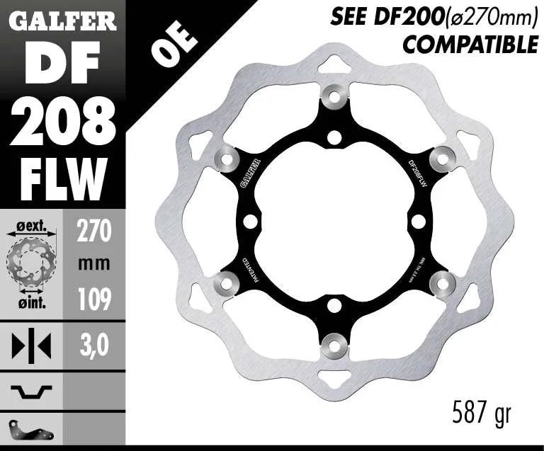 GALFER Brake Rotor Floating Wave Front Offroad bild 2 PMMEDIA:6dc950025d9f3dcd