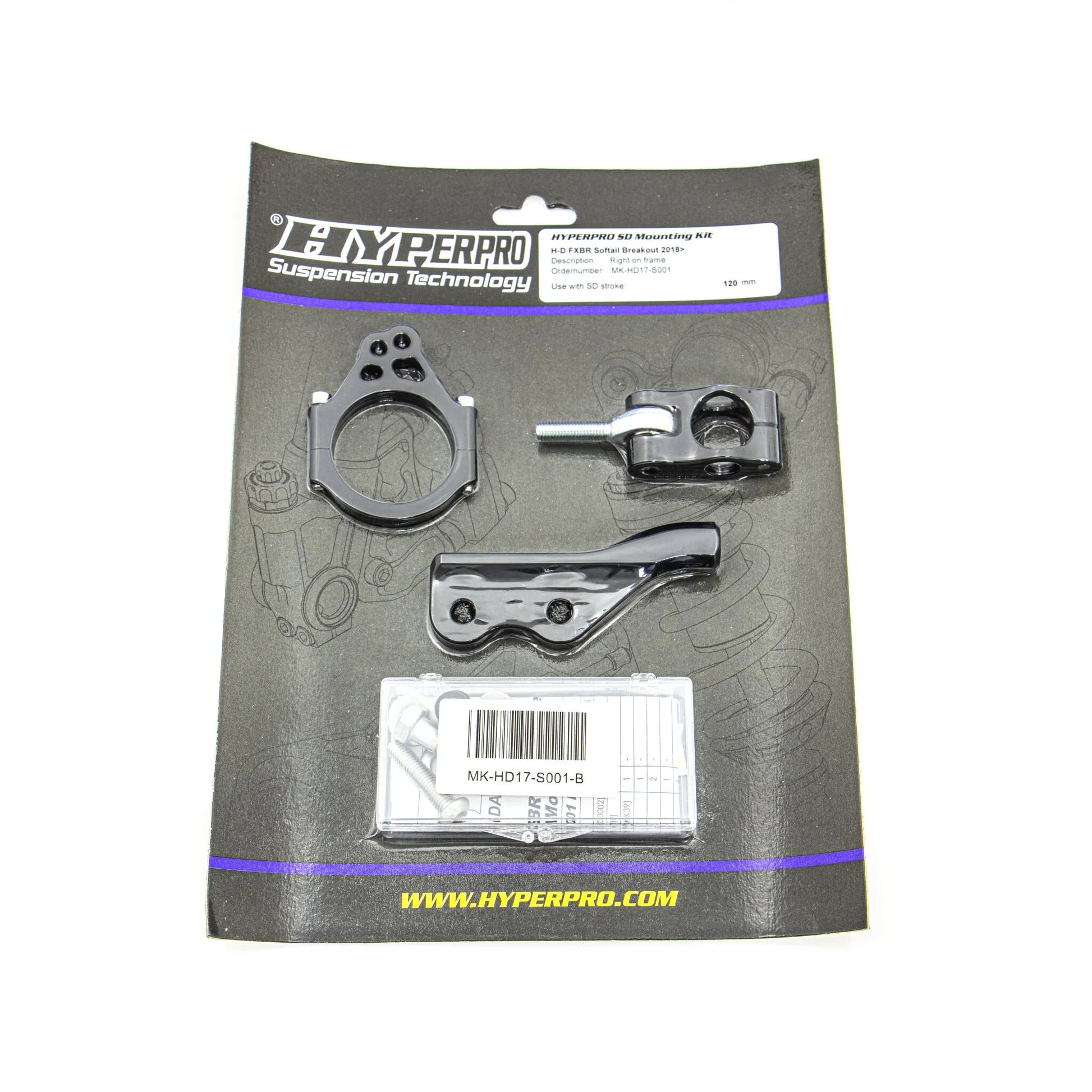 HYPERPRO SD Monteringkit Svart HD FXBR Softail Breakout 2018 bild 1 PMMEDIA:5900c4b0b4c3b075