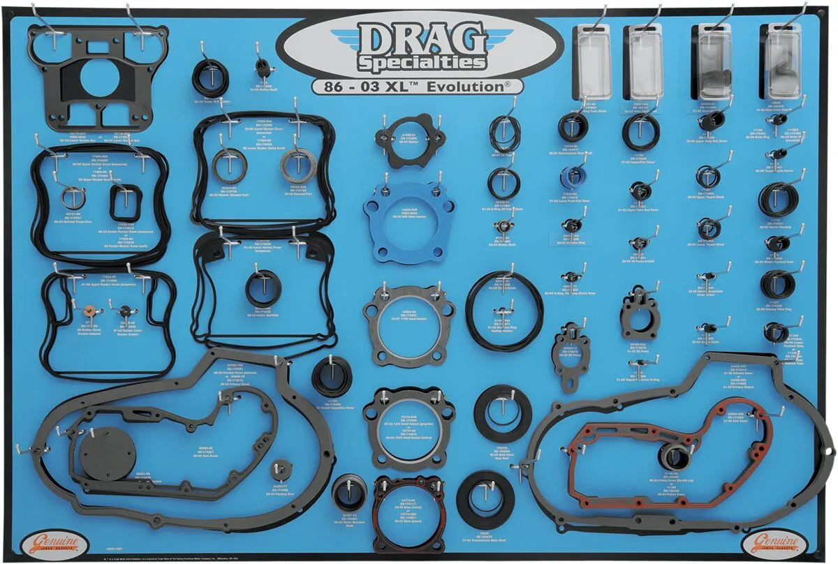 DRAG SPECIALTIES Packningsdisplay för 86-03 XL Evolution bild 1 PMMEDIA:231c1e42226d5414