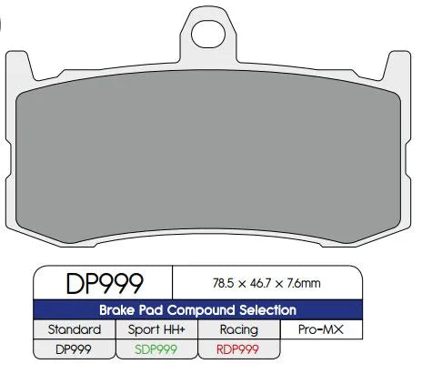 DP BRAKES RDP Race Bromsbelägg X-Race Titanium bild 1 PMMEDIA:0dc91b0f81ee8b29