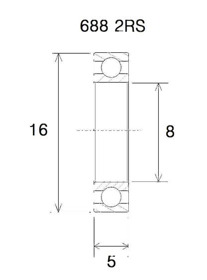 BLACK BEARING Max Lager 8x16x5/6,5 mm bild 1 PMMEDIA:1bd2ae1da761c441