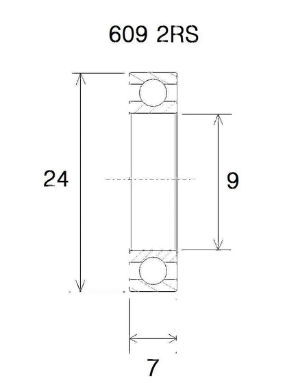 BLACK BEARING B3 Lager 9x24x7 mm bild 1 PMMEDIA:f1775d1202a8b6b1