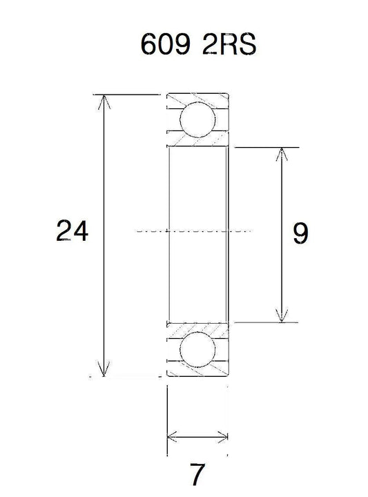 BLACK BEARING B5 Rullager 9x24x7mm bild 1 PMMEDIA:f1775d1202a8b6b1