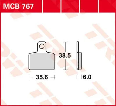 TRW MCB767 Bromsbelägg Allround bild 1 PMMEDIA:a0570d19fc3edcc1
