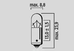 FLOSSER Halogenlampa 12V 5W BA9S 10-pack bild 2 PMMEDIA:102c027a7a5eb76a