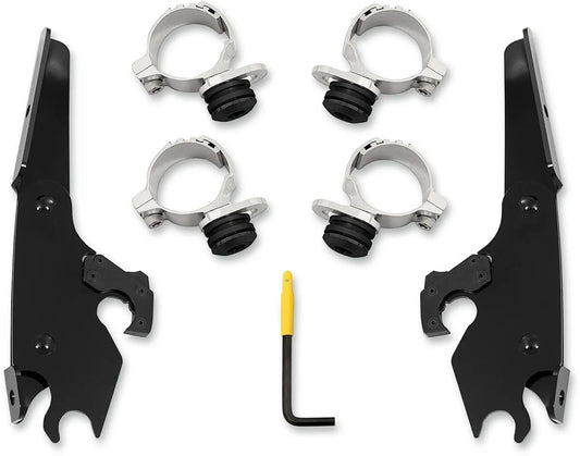 Memphis Shades Metric No-Tool Trigger-Lock Mount Kit for Sportshield Fästdelar & kit för vindrutor bild 1 PMMEDIA:50a0407e2504f474