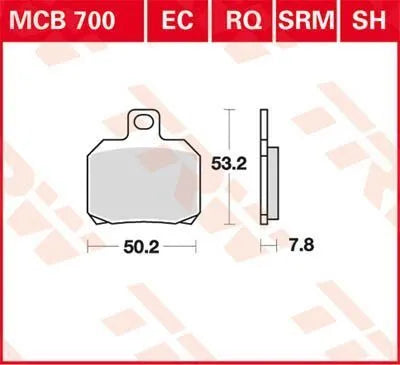 TRW EC Series keramiska bromsbelägg för scooter bild 1 PMMEDIA:480a4b0bd98392b1