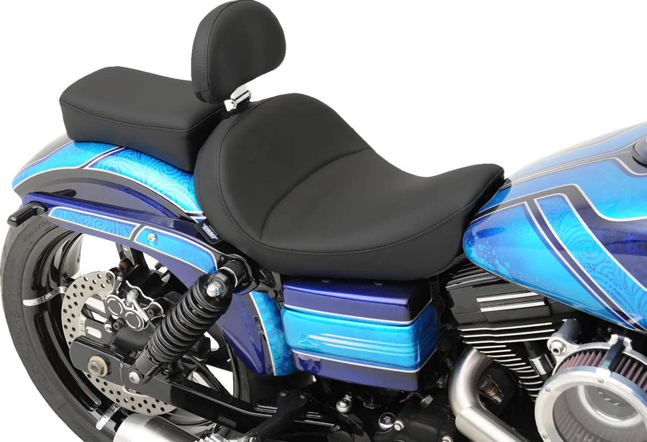 DRAG SPECIALTIES SEATS Solo-sadel med EZ Glide II™ ryggstöd bild 3 PMMEDIA:604bf5b2f1a61e15