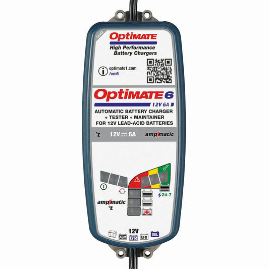 TECMATE Optimate 6 AMPMATIC 6A Batteriladdare bild 1 PMMEDIA:50618892c4fef98e
