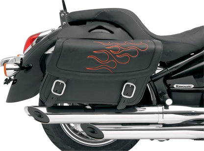 SADDLEMEN Highwayman Tattoo Saddlebags, Låg flammor bild 1 PMMEDIA:d2433d0f2f9bd471
