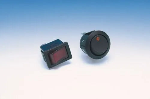 SHOW CHROME Rund Illuminated Switch Amber bild 1 PMMEDIA:e76362dfe9a9157a