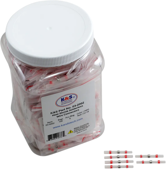 K&S TECHNOLOGIES Krympskarvsladd 100-pack AWG22-18 bild 1 PMMEDIA:8c8ea6559e8e9dd5
