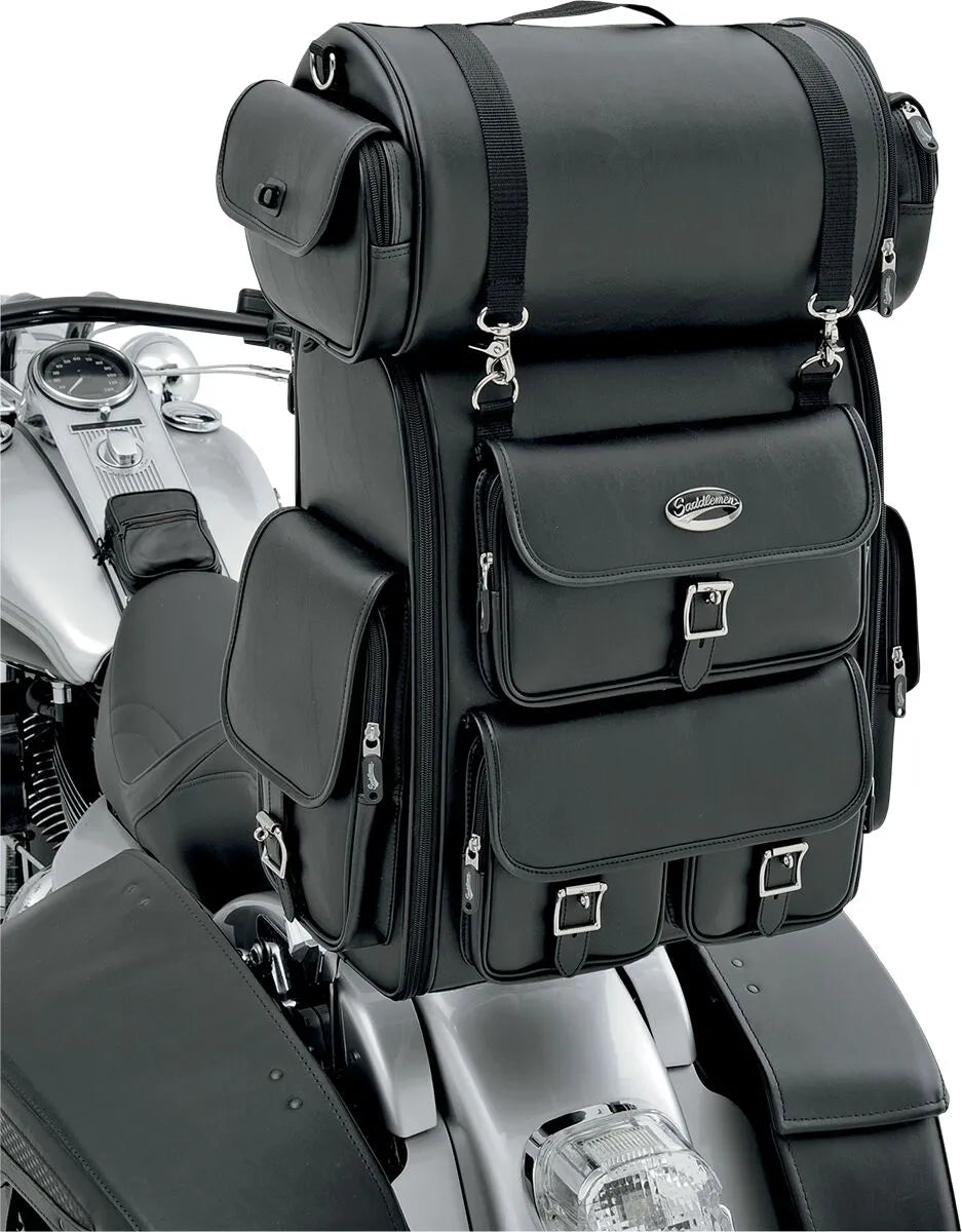 SADDLEMEN EX2200 Sissy Bar Bag med Roll Bag bild 2 PMMEDIA:1be92172f9a23600