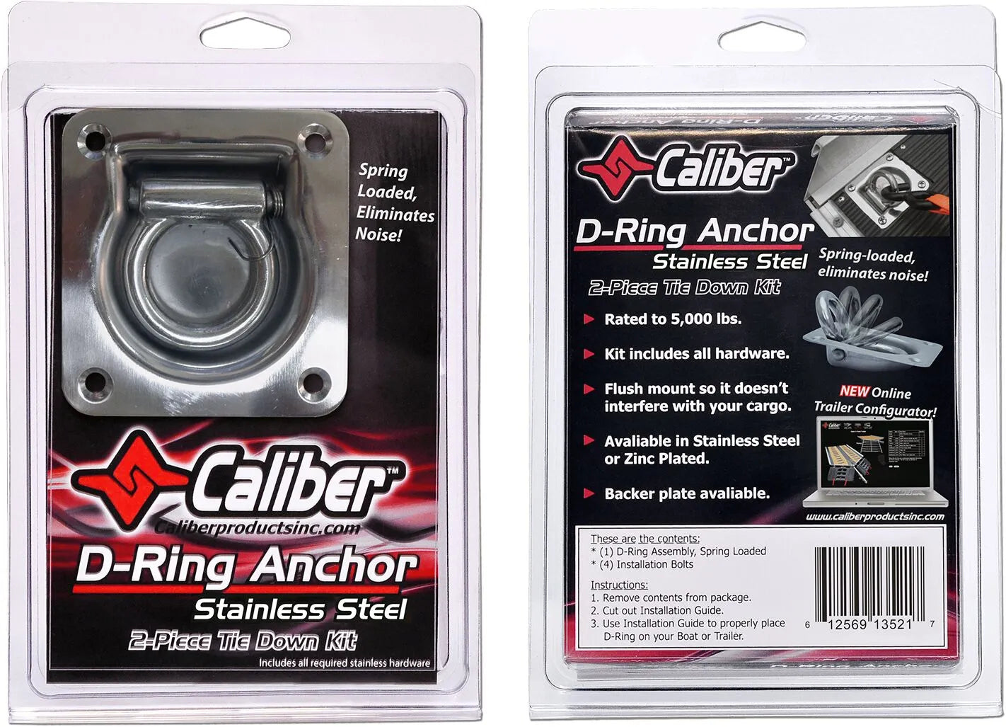 CALIBER D-Ring Anchor Kit i Rostfritt Stål bild 2 PMMEDIA:7b5f492d18f04781