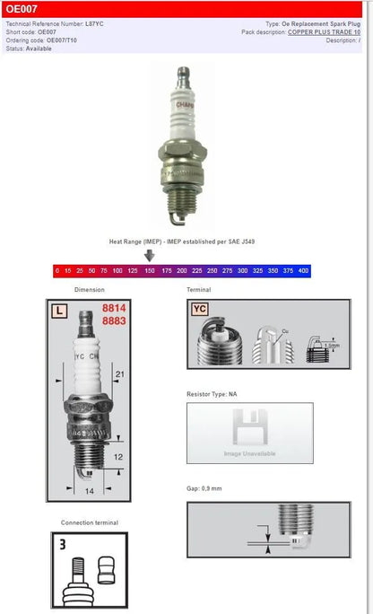 Champion S-Plug Tändstift bild 1 PMMEDIA:be185db87e5d6fae