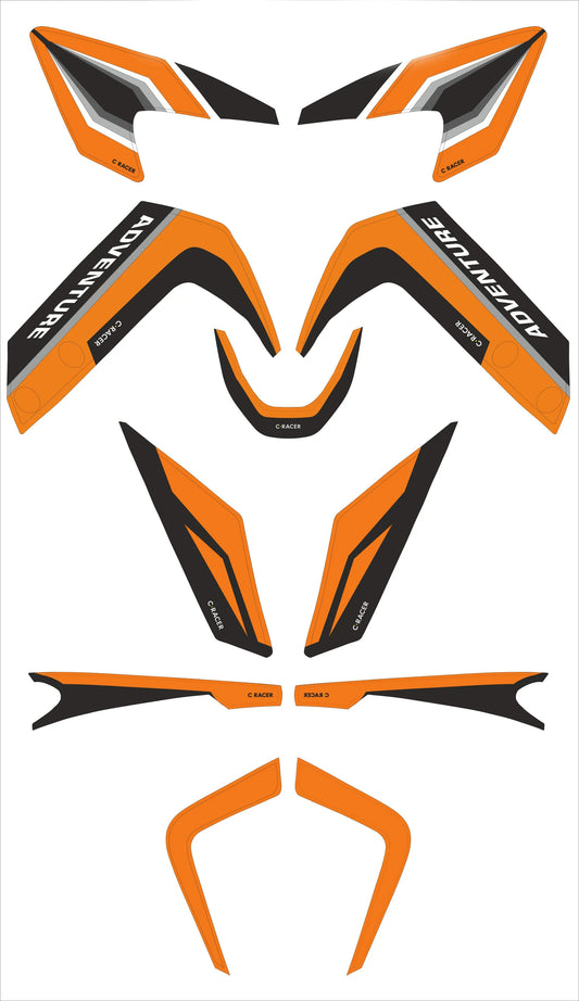 C-RACER Sticker Kit för KTM 390ADV Svart bild 1 PMMEDIA:6d96b804a5805015