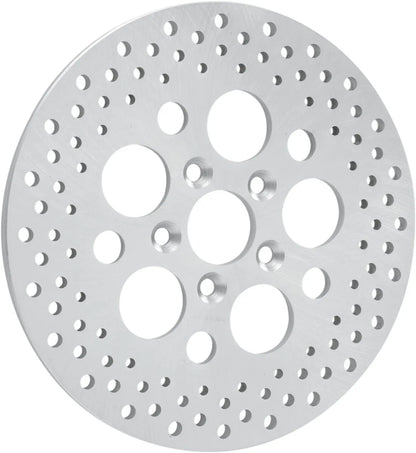 Drag Specialties Polished Stainless Steel Drilled Brake Rotor Bromsskivor street bild 7 PMMEDIA:f8d78a010586fe32