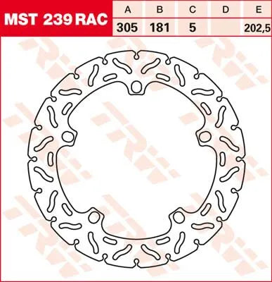 TRW Contoured Fast Bromsskiva MST239RAC bild 1 PMMEDIA:266094c919082d7a