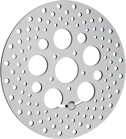 DRAG SPECIALTIES Polerad Rostfri Borrad Bromsskiva Fram bild 2 PMMEDIA:097952abb29bb5fe