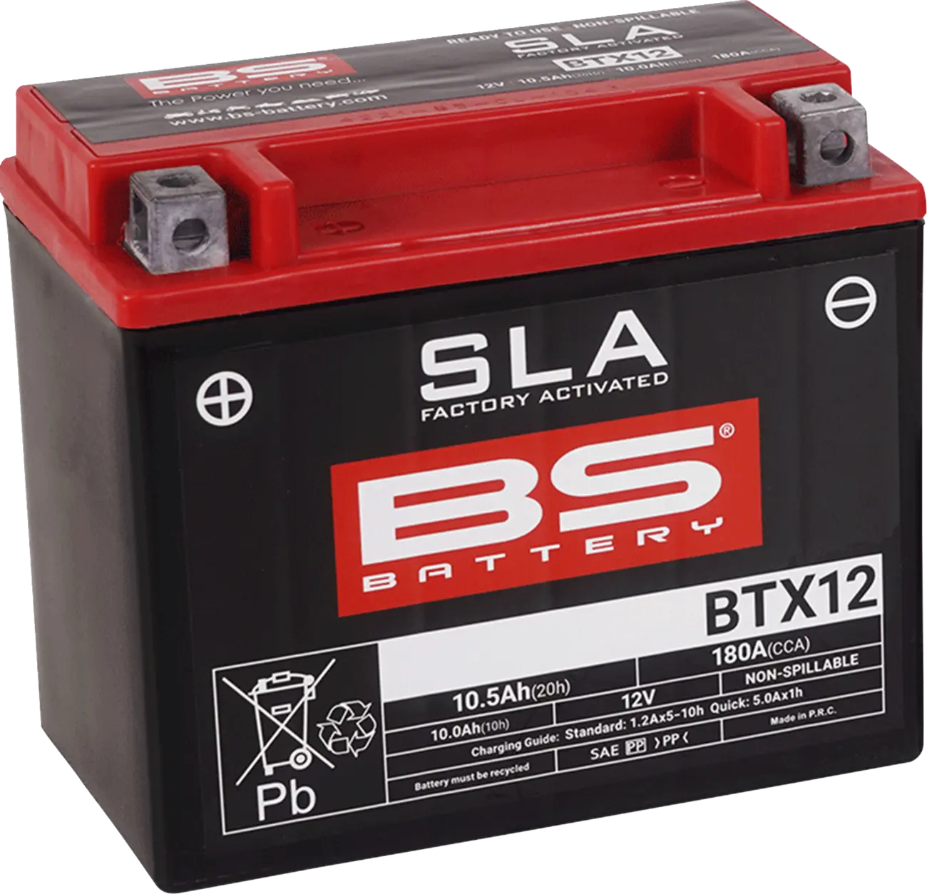 BS BATTERY BTX12 AGM Underhållsfri Batteri bild 1 PMMEDIA:2b8be8a1dafda7ef