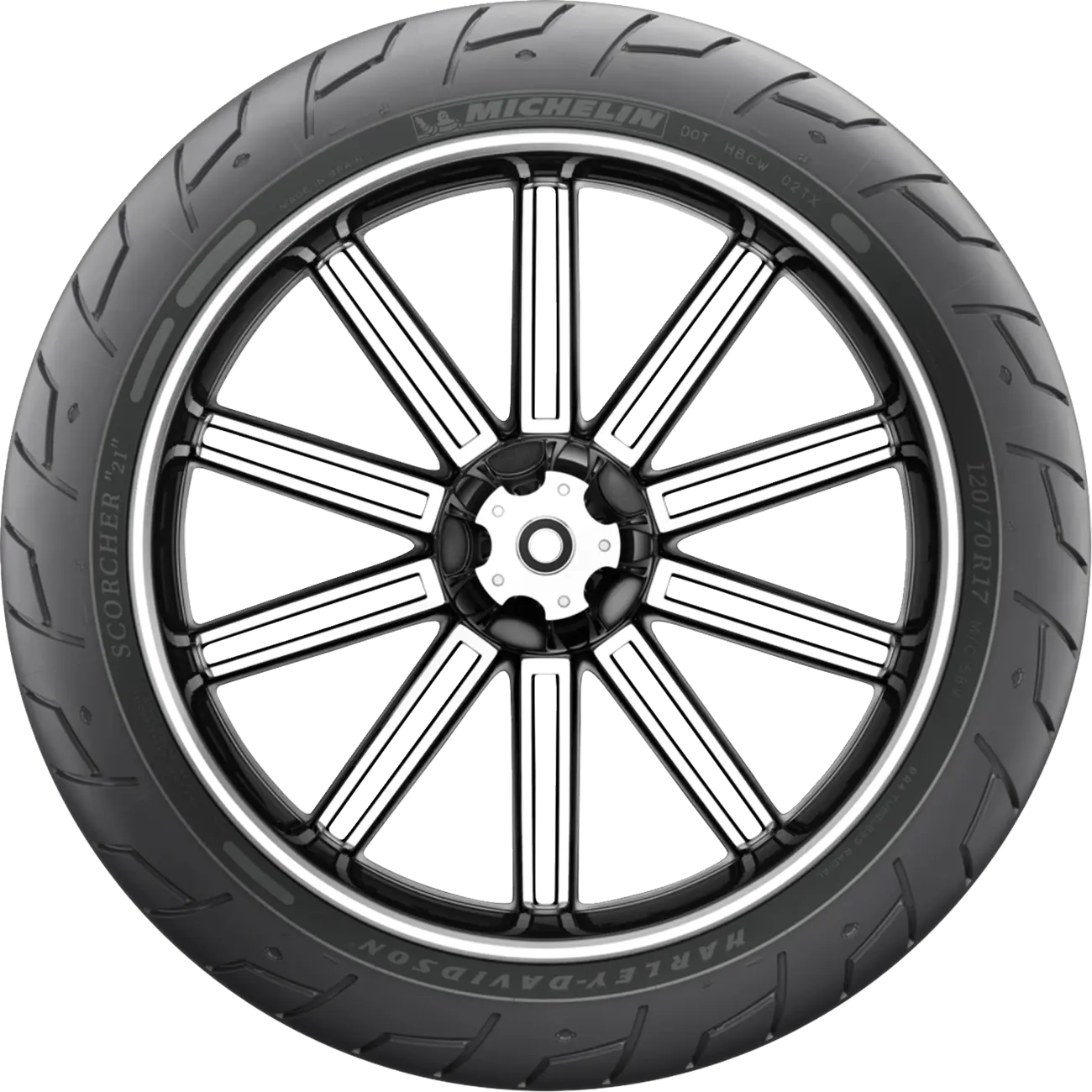 MICHELIN Scorcher 21 120/70 R17 Framdäck bild 2 PMMEDIA:640aa13ae5841e02