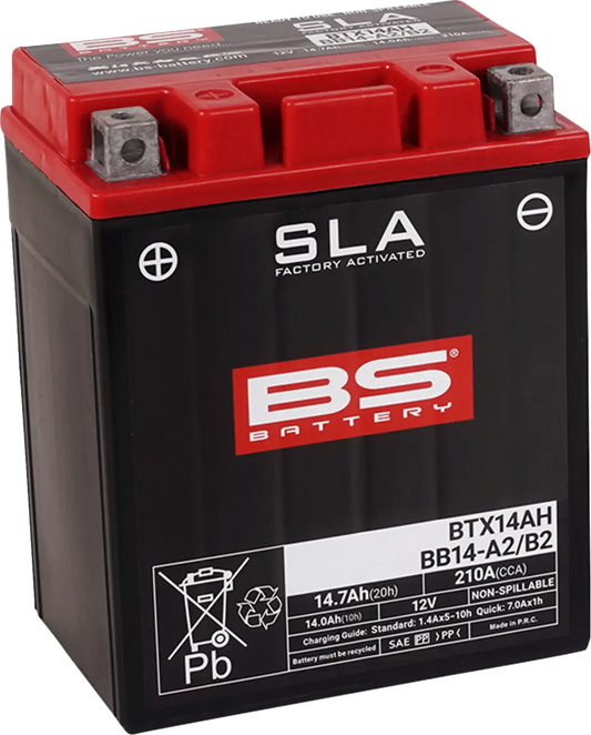 BS BATTERY BTX14AH AGM Underhållsfritt Motorcykelbatteri bild 1 PMMEDIA:49d85e52d4c1fb40