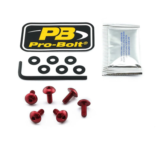 PRO BOLT Aluminium Skärm-skruvkit Röd bild 1 PMMEDIA:dc9256174e47ee08