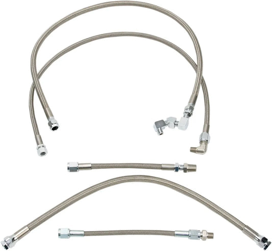 Drag Specialties Stainless Steel Braided Oil Line Kit Oljelinor bild 1 PMMEDIA:f4a11a0e6eb3b16a