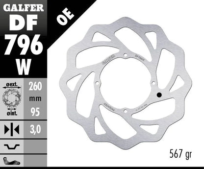 GALFER Wave® bromsskiva front 260 mm bild 2 PMMEDIA:a57485d17ab568b7