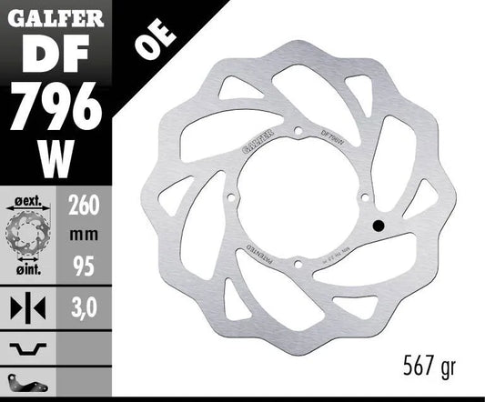 GALFER Wave® bromsskiva front 260 mm bild 2 PMMEDIA:a57485d17ab568b7