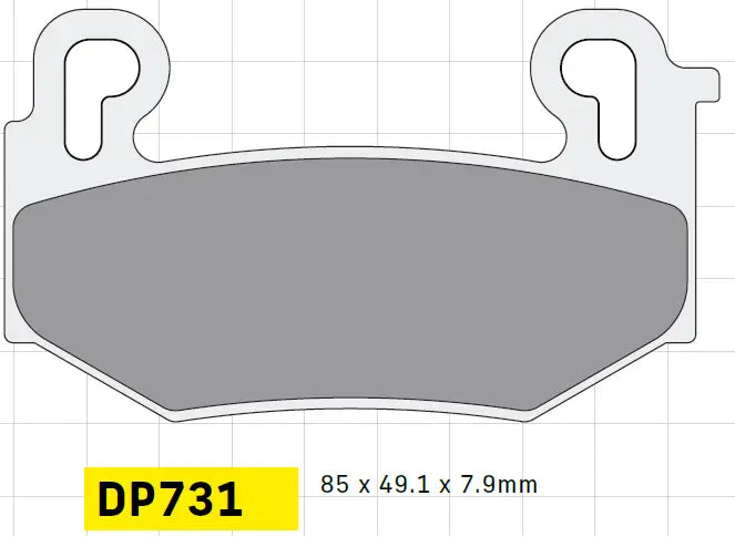 DP BRAKES Standard Sintrade Bromsbelägg DP731 bild 1 PMMEDIA:da8c8d235ac9fc69