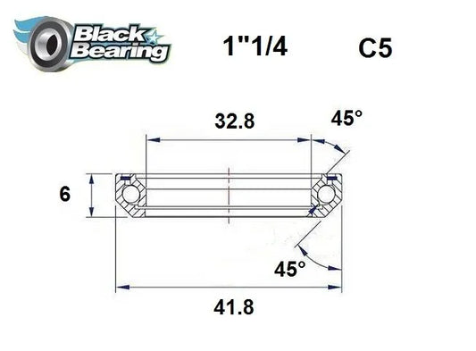 BLACK BEARING Headset Lager HB 32.8X41.8X6MM 45°/45° bild 1 PMMEDIA:df5d43d615247351